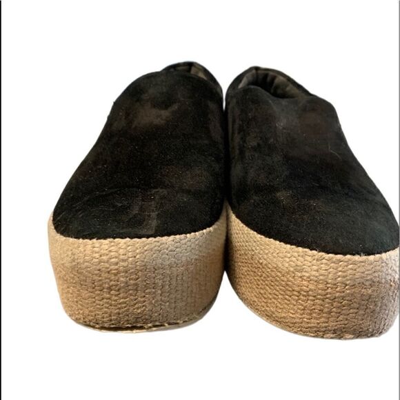 Vince Wilden Platform Espadrille Black Shoes Sz 7 - Picture 4 of 9